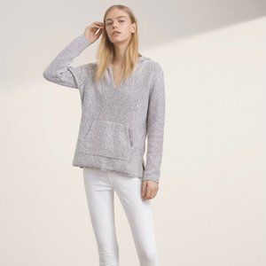 Aritzia Tna Hooded V-Neck Sweater Hoodie